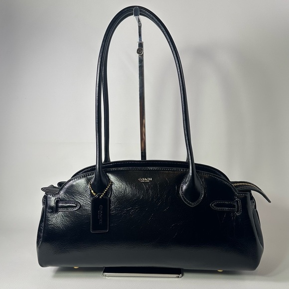 Coach Handbags - NEW/NWT Women’s Coach Empire Carryall Bag 34 Satchel Glazed Black
